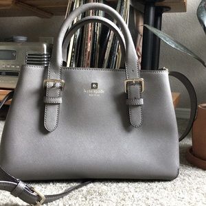 Grey Kate Spade handbag